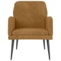 Sillón de terciopelo marrón 62x79x79 cm en Sillones | Comprar online en Foru.es