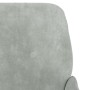Banco de terciopelo gris claro 108x79x79 cm en Bancos | Comprar online en Foru.es
