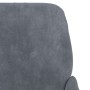 Banco de terciopelo gris oscuro 108x79x79 cm en Bancos | Comprar online en Foru.es