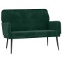 Banco de terciopelo verde oscuro 108x79x79 cm en Bancos | Comprar online en Foru.es