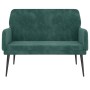 Banco de terciopelo verde oscuro 108x79x79 cm en Bancos | Comprar online en Foru.es