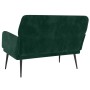Banco de terciopelo verde oscuro 108x79x79 cm en Bancos | Comprar online en Foru.es