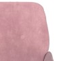 Banco de terciopelo rosa 108x79x79 cm en Bancos | Comprar online en Foru.es