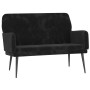 Banco de terciopelo negro 108x79x79 cm en Bancos | Comprar online en Foru.es