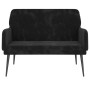 Banco de terciopelo negro 108x79x79 cm en Bancos | Comprar online en Foru.es
