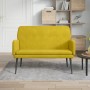 Banco de terciopelo amarillo 108x79x79 cm en Bancos | Comprar online en Foru.es