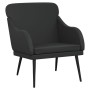 Sillón de cuero sintético negro 63x76x80 cm en Sillones | Comprar online en Foru.es