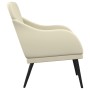Sillón de cuero sintético color crema 63x76x80 cm en Sillones | Comprar online en Foru.es