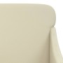 Sillón de cuero sintético color crema 63x76x80 cm en Sillones | Comprar online en Foru.es