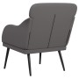 Sillón de cuero sintético gris 63x76x80 cm en Sillones | Comprar online en Foru.es