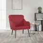 Sillón de cuero sintético rojo tinto 63x76x80 cm en Sillones | Comprar online en Foru.es