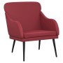 Sillón de cuero sintético rojo tinto 63x76x80 cm en Sillones | Comprar online en Foru.es