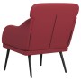 Sillón de cuero sintético rojo tinto 63x76x80 cm en Sillones | Comprar online en Foru.es