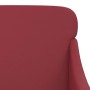 Sillón de cuero sintético rojo tinto 63x76x80 cm en Sillones | Comprar online en Foru.es