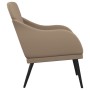 Sillón de cuero sintético color capuchino 63x76x80 cm en Sillones | Comprar online en Foru.es