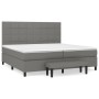 Cama box spring con colchón tela gris oscuro 200x200 cm de vidaXL, Camas y somieres - Ref: Foro24-3136622, Precio: 757,93 €, ...