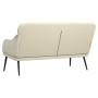 Banco de cuero sintético color crema 110x76x80 cm en Bancos | Comprar online en Foru.es
