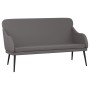 Banco de cuero sintético gris 110x76x80 cm en Bancos | Comprar online en Foru.es