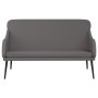 Banco de cuero sintético gris 110x76x80 cm en Bancos | Comprar online en Foru.es