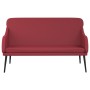 Banco de cuero sintético rojo tinto 110x76x80 cm en Bancos | Comprar online en Foru.es