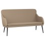Banco de cuero sintético color capuchino 110x76x80 cm en Bancos | Comprar online en Foru.es