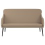 Banco de cuero sintético color capuchino 110x76x80 cm en Bancos | Comprar online en Foru.es