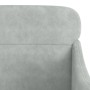 Sillón de terciopelo gris claro 63x76x80 cm en Sillones | Comprar online en Foru.es
