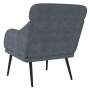 Sillón de terciopelo gris oscuro 63x76x80 cm en Sillones | Comprar online en Foru.es