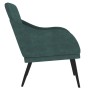 Sillón de terciopelo verde oscuro 63x76x80 cm en Sillones | Comprar online en Foru.es
