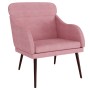 Sillón de terciopelo rosa 63x76x80 cm en Sillones | Comprar online en Foru.es