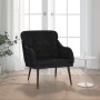Sillón de terciopelo negro 63x76x80 cm en Sillones | Comprar online en Foru.es