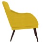 Sillón de terciopelo amarillo 63x76x80 cm en Sillones | Comprar online en Foru.es
