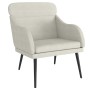 Sillón de terciopelo color crema 63x76x80 cm en Sillones | Comprar online en Foru.es