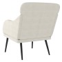 Sillón de terciopelo color crema 63x76x80 cm en Sillones | Comprar online en Foru.es
