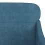 Sillón de terciopelo azul 63x76x80 cm en Sillones | Comprar online en Foru.es