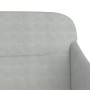Banco de terciopelo gris claro 110x76x80 cm en Bancos | Comprar online en Foru.es