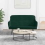 Banco de terciopelo verde oscuro 110x76x80 cm en Bancos | Comprar online en Foru.es
