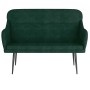 Banco de terciopelo verde oscuro 110x76x80 cm en Bancos | Comprar online en Foru.es