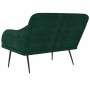 Banco de terciopelo verde oscuro 110x76x80 cm en Bancos | Comprar online en Foru.es