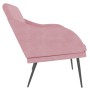 Banco de terciopelo rosa 110x76x80 cm en Bancos | Comprar online en Foru.es