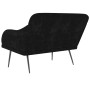 Banco de terciopelo negro 110x76x80 cm en Bancos | Comprar online en Foru.es