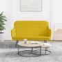 Banco de terciopelo amarillo 110x76x80 cm en Bancos | Comprar online en Foru.es