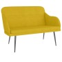 Banco de terciopelo amarillo 110x76x80 cm en Bancos | Comprar online en Foru.es