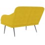 Banco de terciopelo amarillo 110x76x80 cm en Bancos | Comprar online en Foru.es