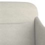 Banco de terciopelo color crema 110x76x80 cm en Bancos | Comprar online en Foru.es