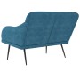 Banco de terciopelo azul 110x76x80 cm en Bancos | Comprar online en Foru.es