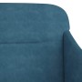 Banco de terciopelo azul 110x76x80 cm en Bancos | Comprar online en Foru.es
