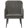 Sillón de terciopelo gris oscuro 63x76x80 cm en Sillones | Comprar online en Foru.es