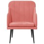 Sillón de terciopelo rosa 63x76x80 cm en Sillones | Comprar online en Foru.es