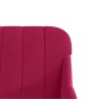 Sillón de terciopelo rojo tinto 63x76x80 cm en Sillones | Comprar online en Foru.es